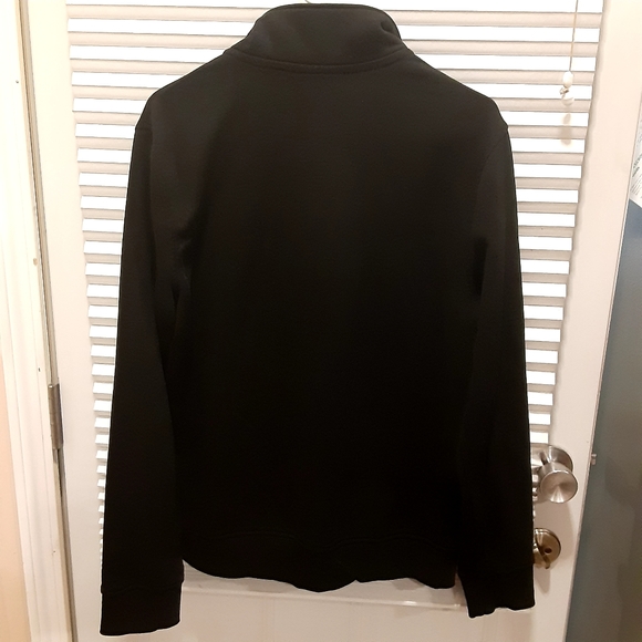 Michael Kors Men's 1/4 Zip Sweater Pullover Black with Logo Size L - Picture 3 of 8